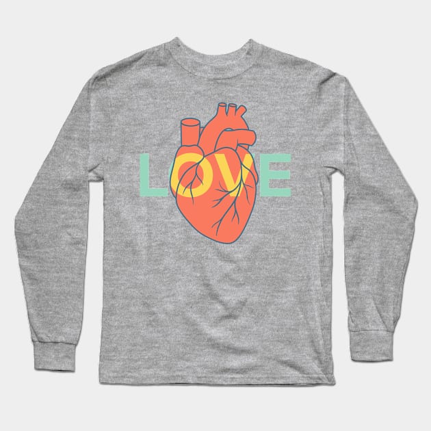 Love / heart Long Sleeve T-Shirt by Louis16art